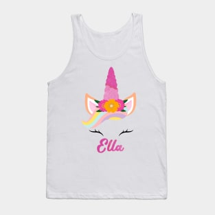 Name ella unicorn lover Tank Top